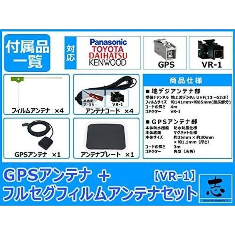 CN-F1D 対応 GPSアンテナ + 地デジ フィルム アンテナ VR1 タイプ 4ch