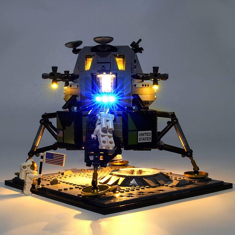 LED照明キット。レゴ NASA アポロ11号 月着陸船 10266 用のLED、素晴らしいビジュアル （レンガではなく、LEDだけ