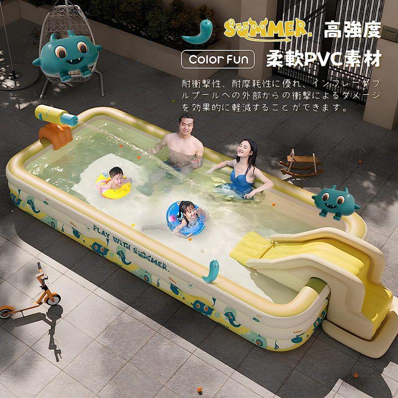 LUNING 2023新設計 プール 家庭用 ビニールプール 空気入れ 四角プール 大型 ファミリープール 夏の日 猛暑対策 耐高温 耐摩擦 2023新設計 プール 家庭用 ビニールプール 空気入れ 四角プール 大型 ファミリープール 夏の日 猛暑対策 耐高温 耐摩擦
