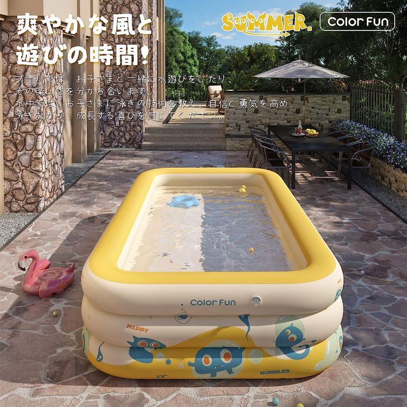 LUNING 2023新設計 プール 家庭用 ビニールプール 空気入れ 四角プール 大型 ファミリープール 夏の日 猛暑対策 耐高温 耐摩擦 2023新設計 プール 家庭用 ビニールプール 空気入れ 四角プール 大型 ファミリープール 夏の日 猛暑対策 耐高温 耐摩擦