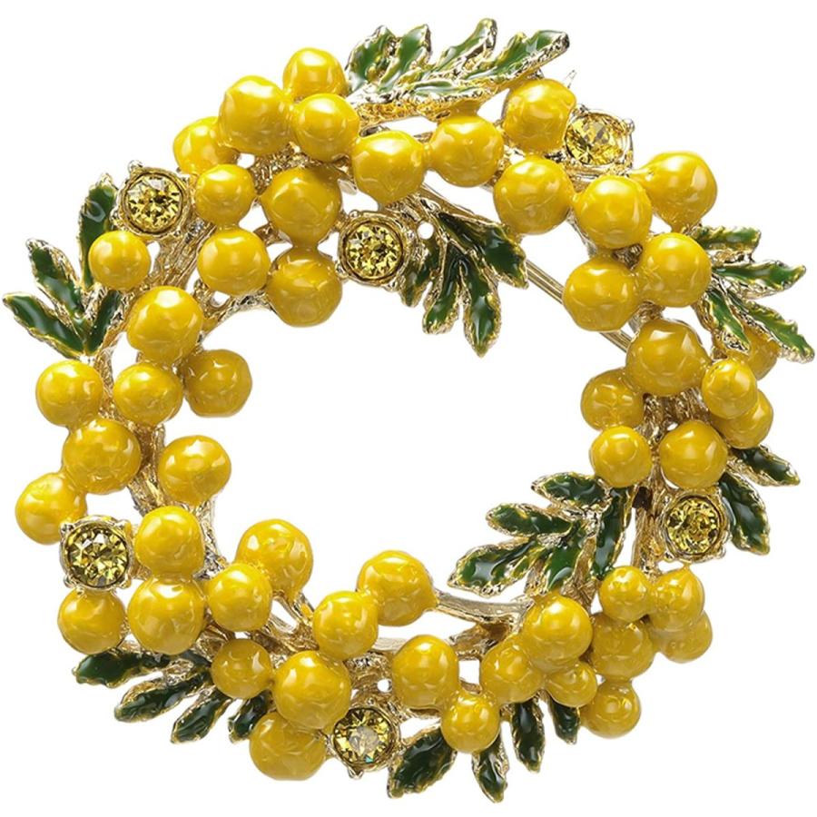 格安人気 ヴァンドーム ブティック Vendome Boutique ミモザ リースブローチ Vbrv9029 Y2 想像を超えての Regionmarket Store