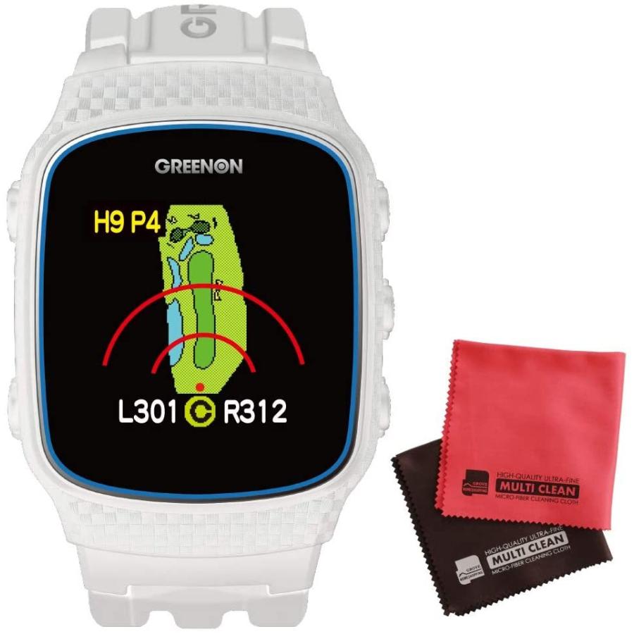 今年の新作から定番まで グリーンオン セット品 2点セット The ホワイト マイクロファイバークロ ノルム2 ザ ゴルフウォッチ Ii Norm Watch Golf ラウンド用品 アクセサリー