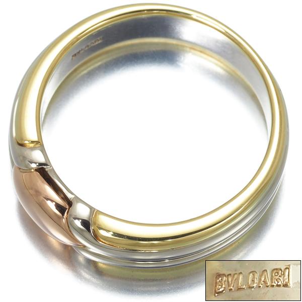 逆輸入 ブルガリ リング チェルタウラ スリーカラー 9号 K18yg Wg Pg 指輪 Blj 指輪 Www Oroagri Eu