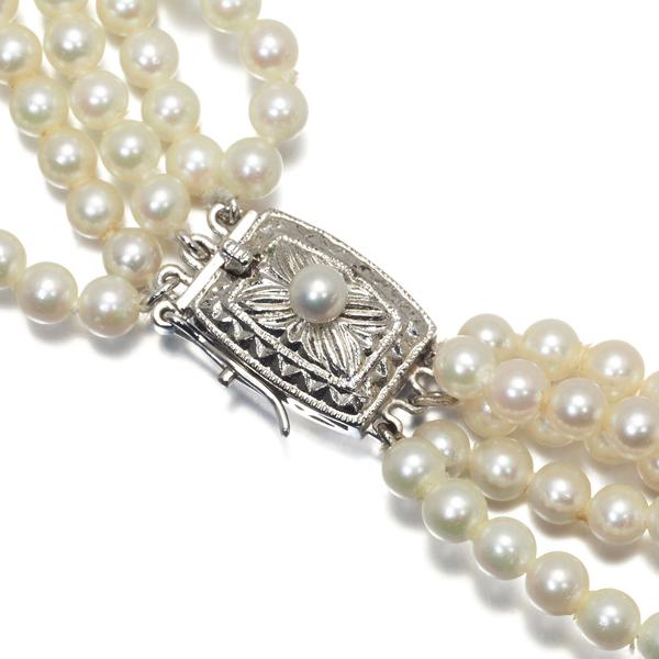 TASAKI（タサキ） ネックレス ベビーパール アコヤ真珠 3.5-4.0mm 5連 