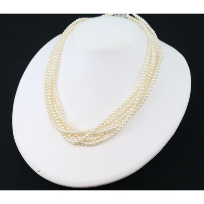 TASAKI（タサキ） ネックレス ベビーパール アコヤ真珠 3.5-4.0mm 5連 