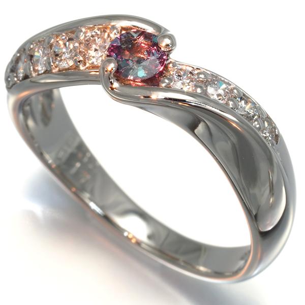 アレキサンドライト 0.32ct ダイヤ 0.17ct リング Pt900 GENJ｜greeber01｜07