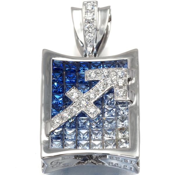 NOMBRE IMPAIR ゆきざき ペンダントトップ サファイア 2.51ct ダイヤ 