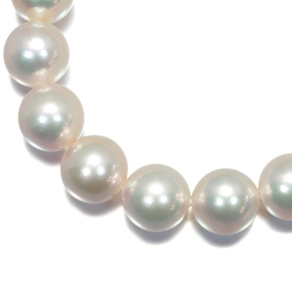 タサキ ネックレス パール アコヤ真珠 9.2-10.0mm ダイヤ K18WG BLJ  