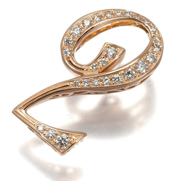 11/美品 ノンブル ゆきざき K18WG ダイヤ ナンバー6 ペンダントトップ