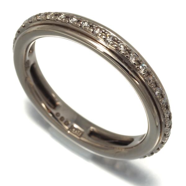 カシケイ リング ブラウンダイヤ 0.30ct カノン フルエタニティ 14号 