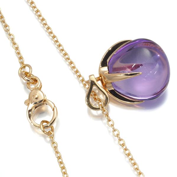 ポメラート ネックレス アメジスト ヴェレーノ K18PG BLJ 大幅値下げ品