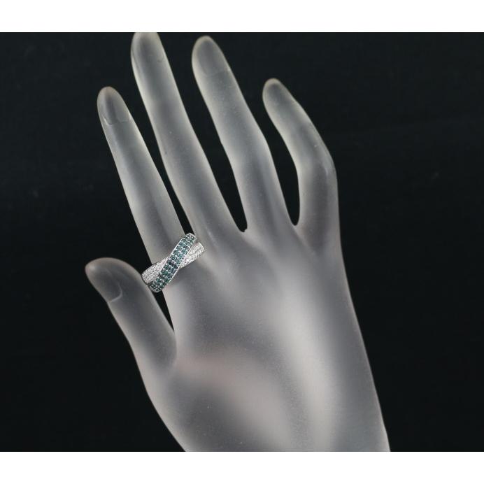 アレキサンドライト 0.76ct ダイヤ 0.21ct  リング K18WG ソーティングGENJ｜greeber01｜07