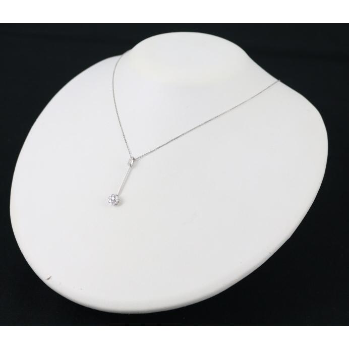 コロネット ネックレス ダイヤ 0.33ct スウィング K18WG BLJ/GENJ 限界  