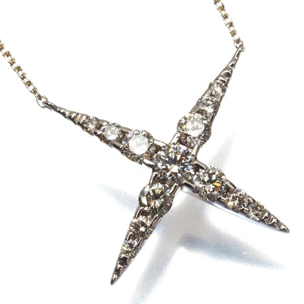 カシケイ ネックレス ダイヤ 1.00ct ネイキッド  K18BG BLJ｜greeber01｜02