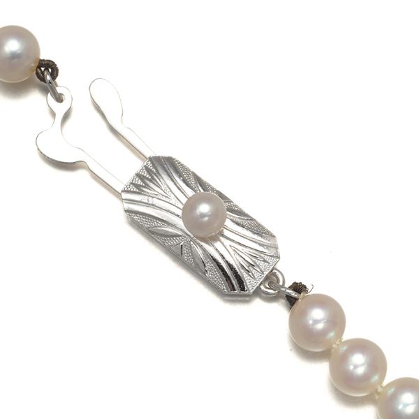 MIKIMOTO ミキモト ネックレス パール アコヤ真珠 5.5-5.8mm シルバー  