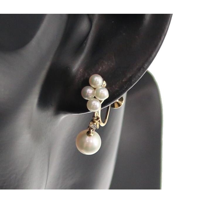 K18ミキモトMIKIMOTOアコヤパールイヤリング【片耳用】 K18ミキモトMIKIMOTOアコヤパールイヤリング【片耳用】