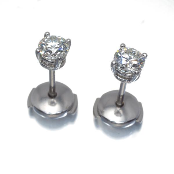 TIFFANY&Co. ティファニー ピアス ダイヤ 0.4ct/0.4ct程 TIFFANY&Co. ティファニー ピアス ダイヤ 0.4ct/0.4ct程