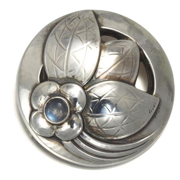 Georg Jensen ジョージジェンセン ブローチ ムーンストーン 127 Georg Jensen ジョージジェンセン ブローチ ムーンストーン 127