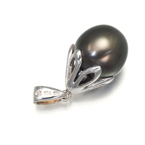 TASAKI タサキ ペンダントトップ ブラックパール 黒蝶真珠 10.4mm 