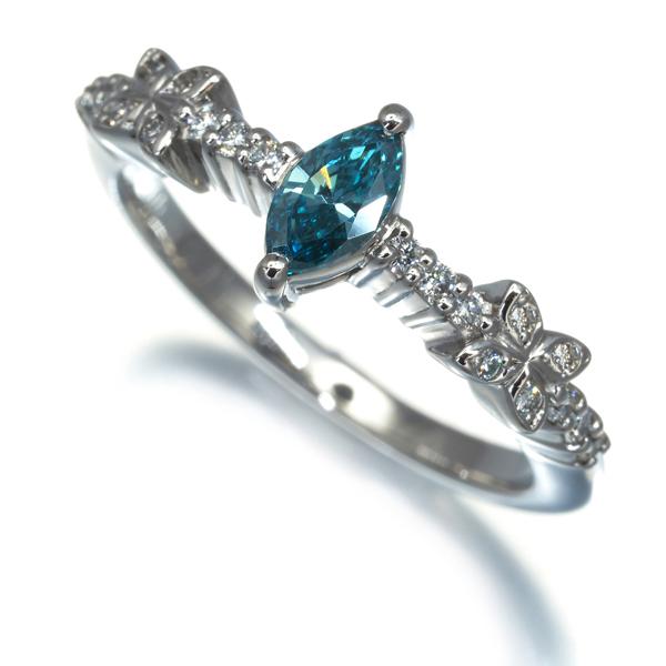 プラチナ ダイヤモンド フラワーリング 0.27ct 【公式通販】