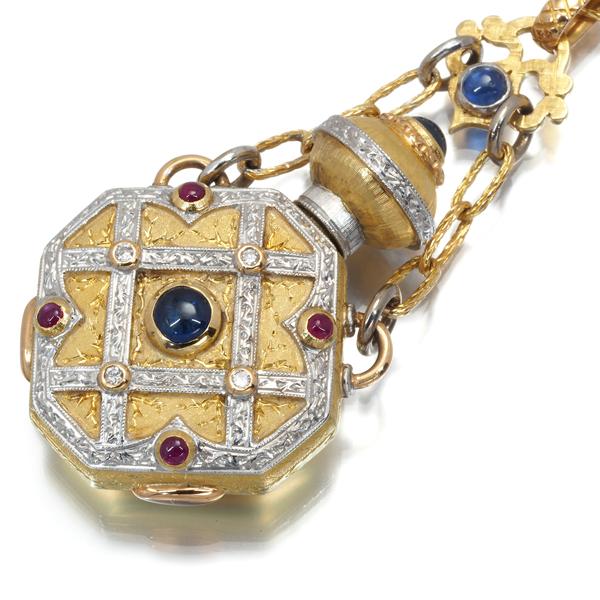 カッツァニーガ ネックレス サファイア ルビー ダイヤ ダイヤモンド  