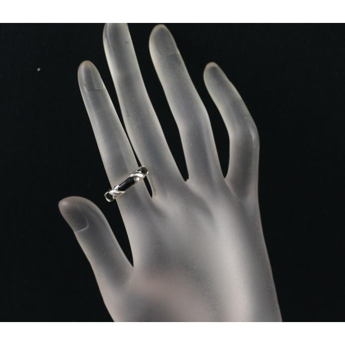 TIFFANY&Co. ティファニー リング オニキス シグネチャー 9号 シルバー 