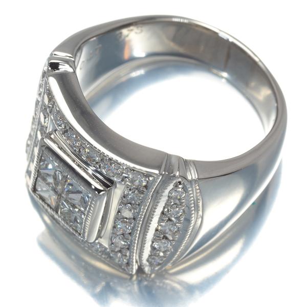 ダイヤ ダイヤモンド 0.73ct/0.47ct 2種カット リング Pt900 Diamond 