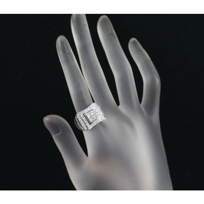 ダイヤ ダイヤモンド 0.73ct/0.47ct 2種カット リング Pt900 Diamond 