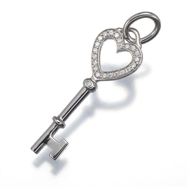 ティファニー ペンダントトップ ダイヤ ダイヤモンド ハート キー  