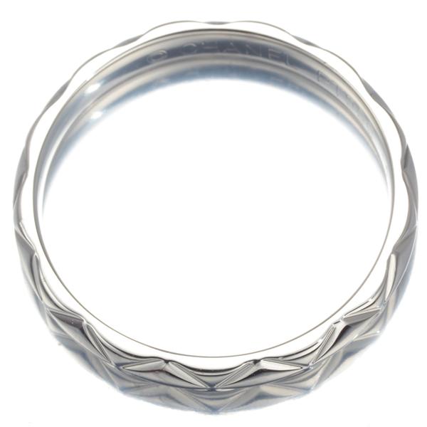 CHANEL シルバー シャネル マトラッセ リング スモール #50 CHANEL シルバー シャネル マトラッセ リング スモール #50 シャネル