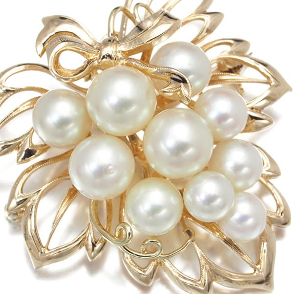 MIKIMOTO ミキモト ブローチ兼ペンダントトップ パール 真珠 5.5 MIKIMOTO ミキモト ブローチ兼ペンダントトップ パール 真珠 5.5