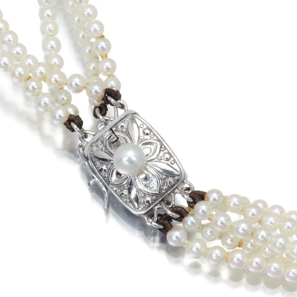 MIKIMOTO ミキモト ネックレス ベビーパール 真珠 2.5-3.0mm 5連 MIKIMOTO ミキモト ネックレス ベビーパール 真珠 2.5-3.0mm 5連