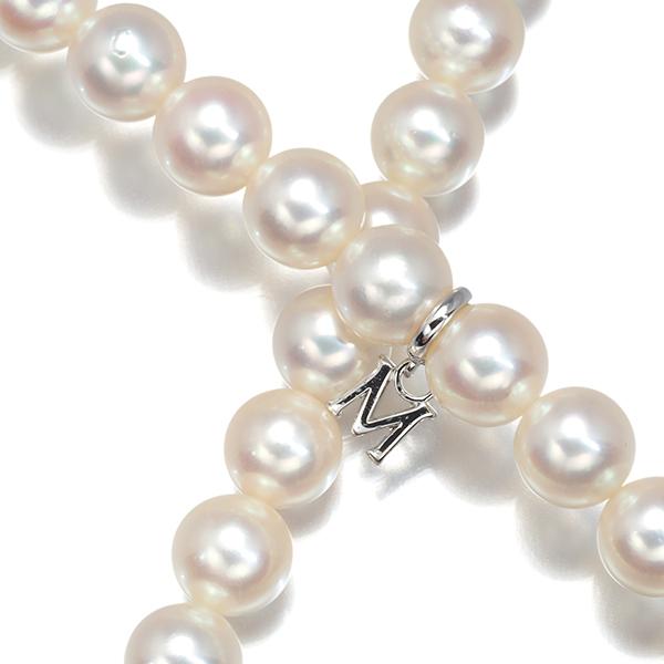 MIKIMOTO ミキモト ネックレス パール 真珠 6.5-8.5mm シルバー 袋BLJ  
