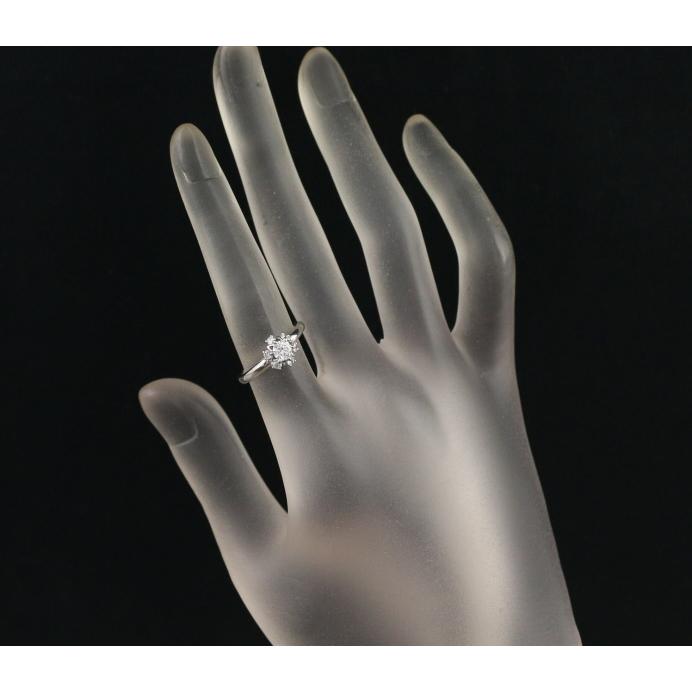 4℃ リング ダイヤ ダイヤモンド 0.253ct E VVS2 VG 9号 Pt950 Diamond 