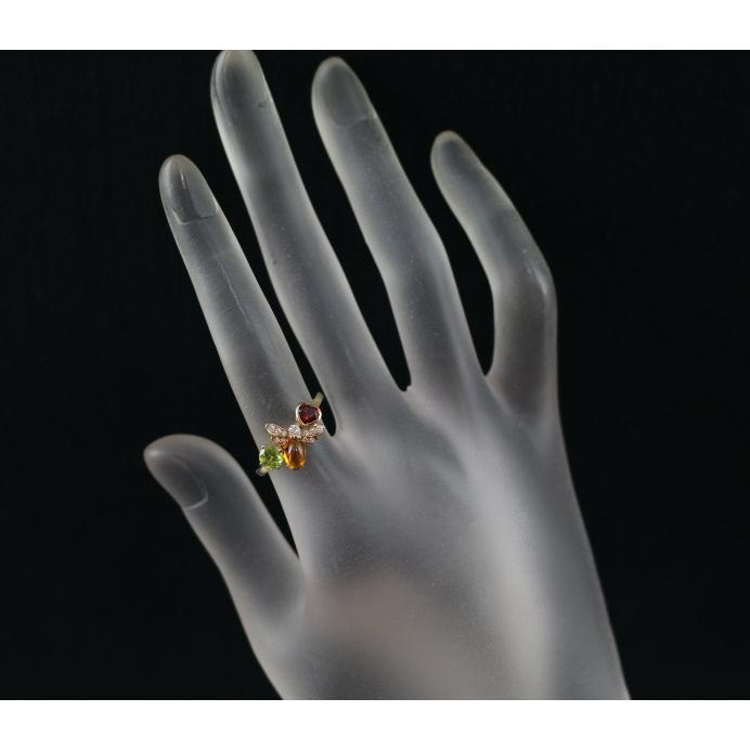 CHAUMET ショーメ リング ダイヤ ダイヤモンド シトリン ペリドット  
