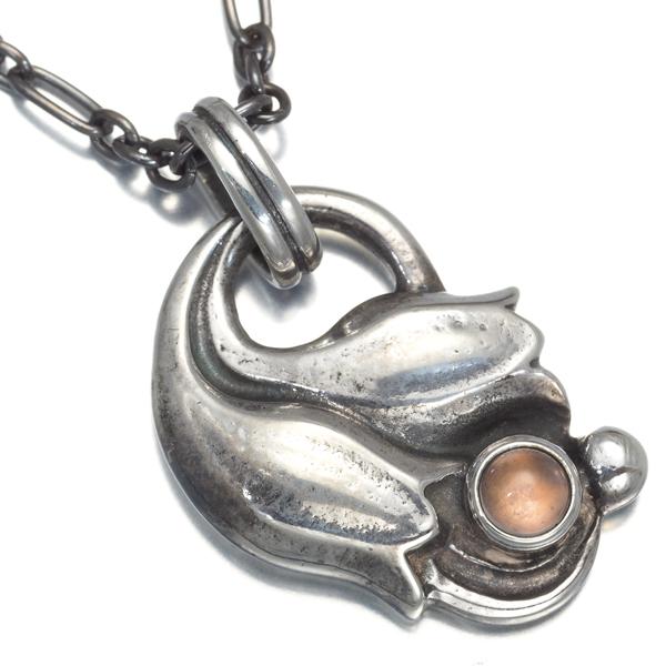 ★美品 ジョージジェンセン 2003 ローズクオーツ 925 ジョージジェンセン ネックレス ローズクォーツ ヘリテージ 2003 925