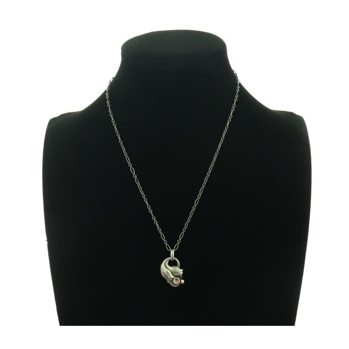 Georg Jensen ジョージジェンセン ネックレス ローズクォーツ 