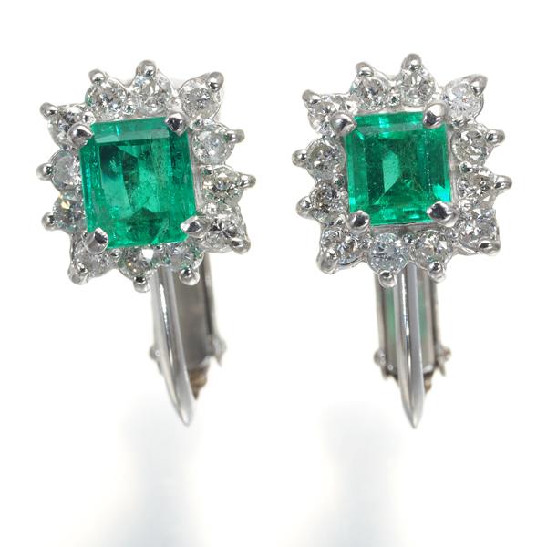 エメラルド0.30ct/0.22ct ダイヤ ダイヤモンド 0.40ct クラシック 