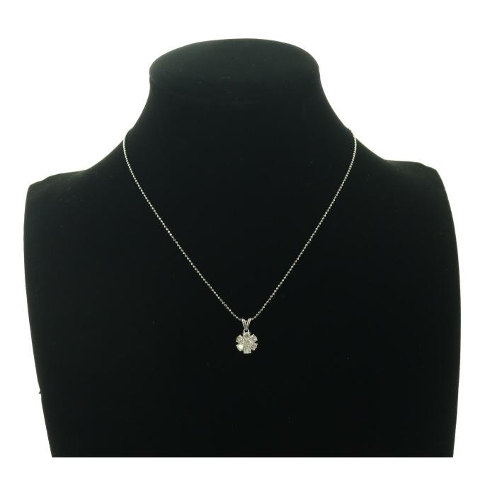 ダイヤ ダイヤモンド 1.00ct フラワー ネックレス Pt900/Pt850 GENJ  