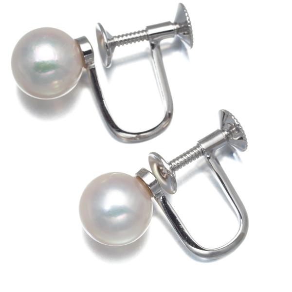 TASAKI タサキ イヤリング パール 真珠 7.5mm K14WG BLJ 大幅値下げ品 