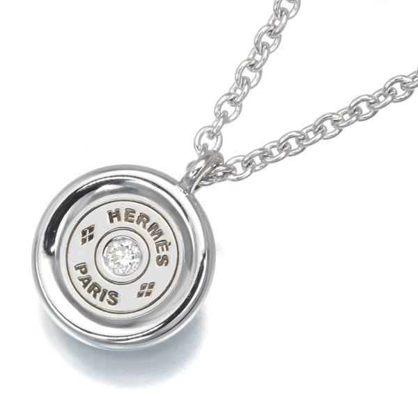 HERMES エルメス ネックレス ダイヤ ダイヤモンド セリエ K18WG BLJ  