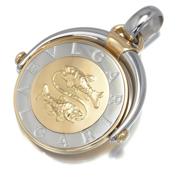 BVLGARI ブルガリ ペンダントトップ ホロスコープ 魚座 星座 K18YG/SS 