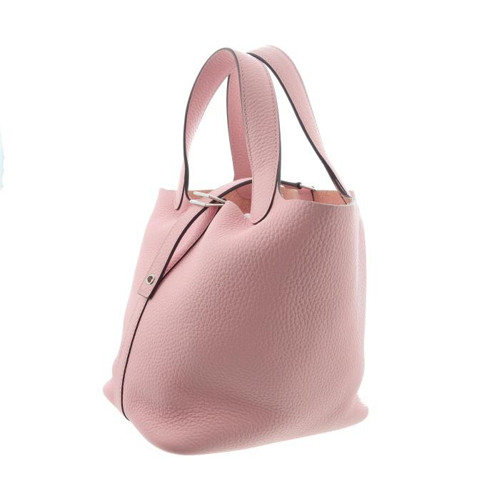 HERMES エルメス ピコタンロック PM ハンドバッグ ローズサクラ 