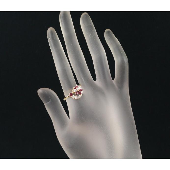 WALTHAM ウォルサム リング ルビー ダイヤ ダイヤモンド スウィング  