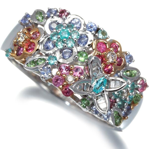 パライバトルマリン サファイア タンザナイト グリーンガーネット  