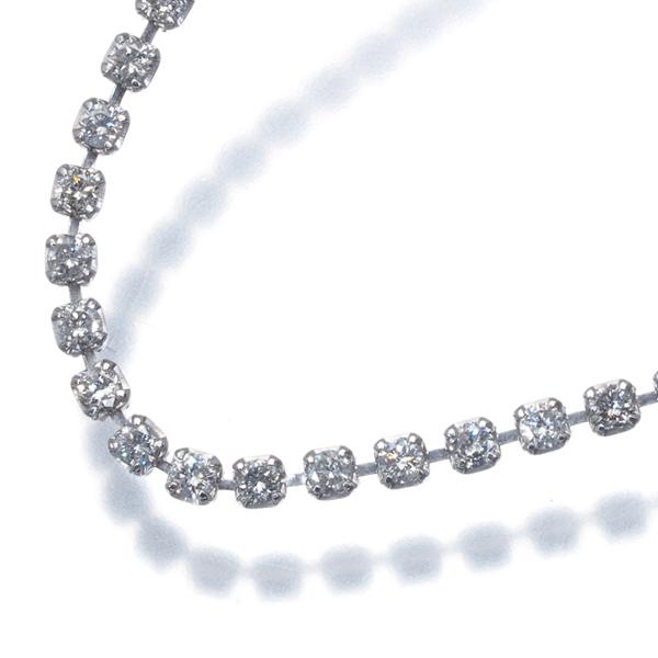 ダイヤ ダイヤモンド 2.00ct テニス ブレスレット Pt850 GENJ 大幅 