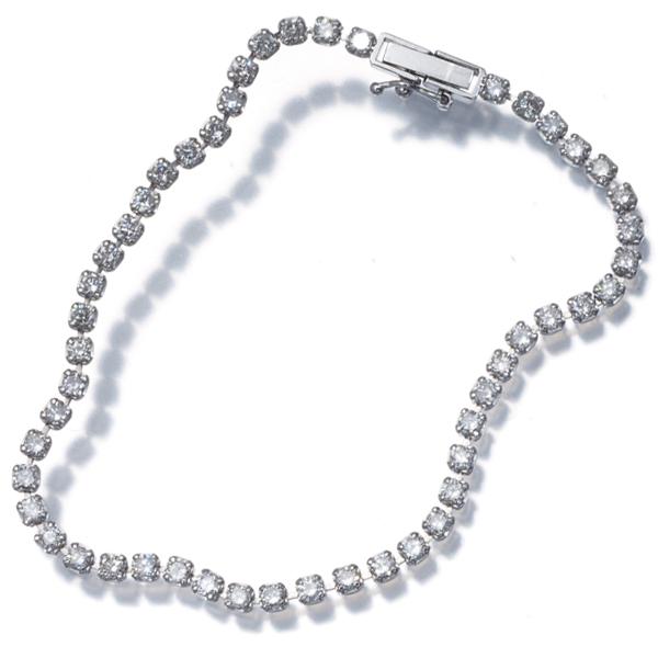 ダイヤ ダイヤモンド 2.00ct テニス ブレスレット Pt850 GENJ 大幅 