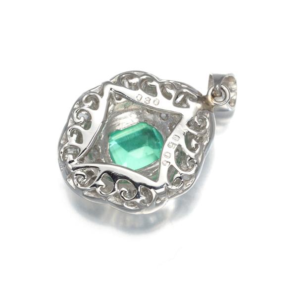 エメラルド 0.505ct ダイヤ ダイヤモンド 0.30ct クラシック  