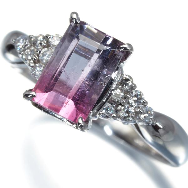 バイカラートルマリン 2.15ct ダイヤ ダイヤモンド 0.18ct リング 