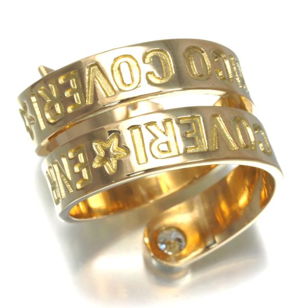 エンリココベリ リング ダイヤ ダイヤモンド 0.17ct/0.16ct スター 12  